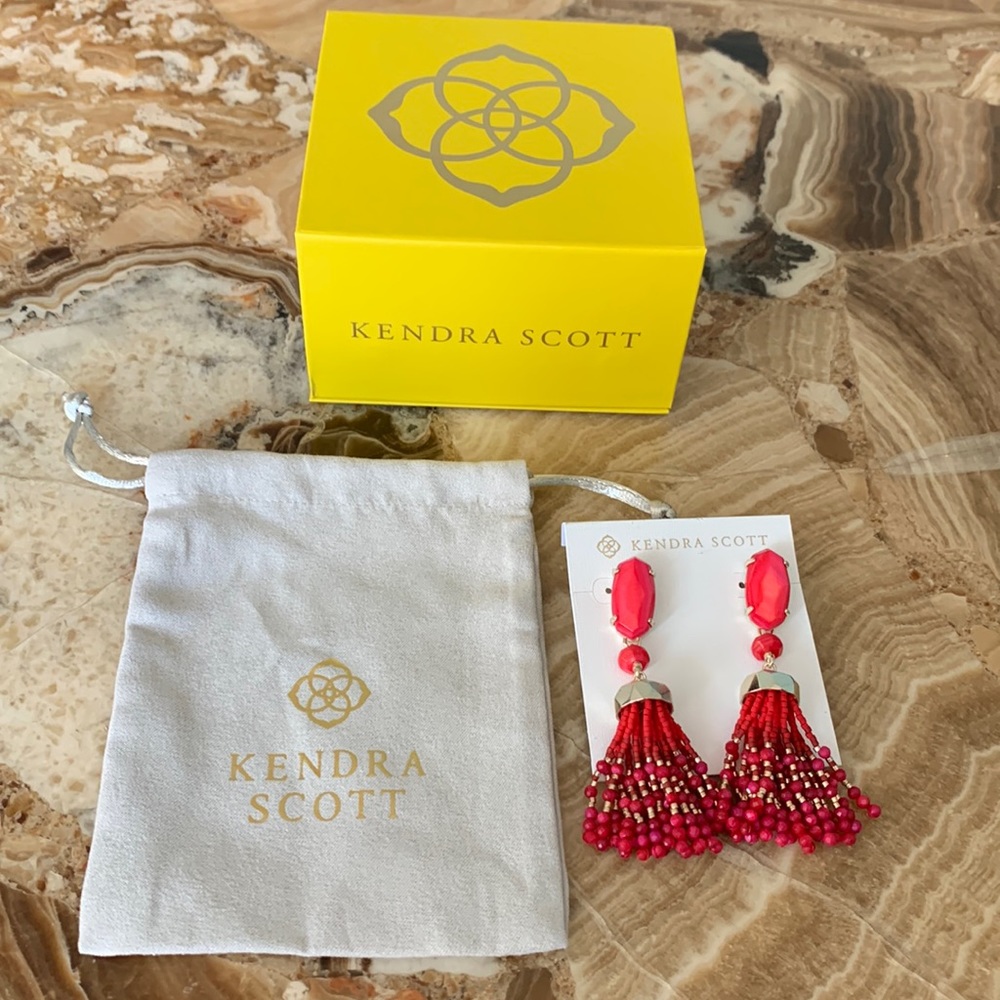 Kendra Scott Dove Earrings Red